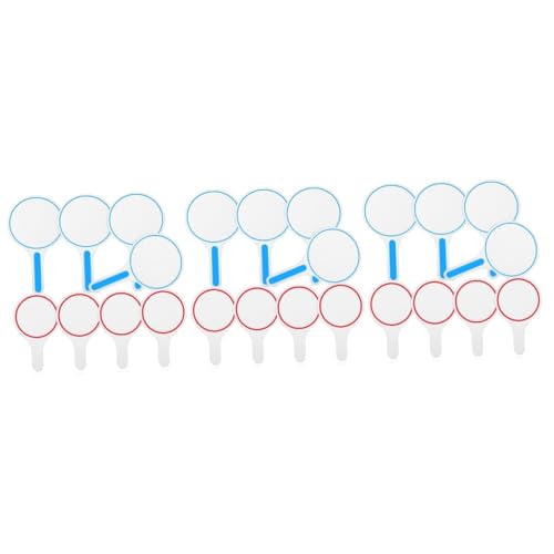 Operitacx 3 Sätze Tragbare Anzeigetafel Leerzeichen Braten Whiteboard Zum Schreiben Whiteboard-paddel Spiele Trockenlöschpaddel Für Den Unterricht Kleine Tafel Streng Kt-board 8 Stücke * 3 von Operitacx