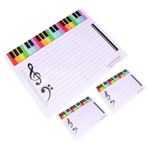 Operitacx 3 Stück Whiteboard Für Mitarbeiter Musikpersonal-trockenlöschtafel Tafeln Für Den Musikunterricht Löschbare Notiztafel Musik-whiteboard Lehrtafel Klavierpersonal Musiktafel Plastik Operitacx 3 Stück Whiteboard Für Mitarbeiter Musikpersonal-trockenlöschtafel Tafeln Für Den Musikunterricht Löschbare Notiztafel Musik-whiteboard Lehrtafel Klavierpersonal Musiktafel Plastik von Operitacx