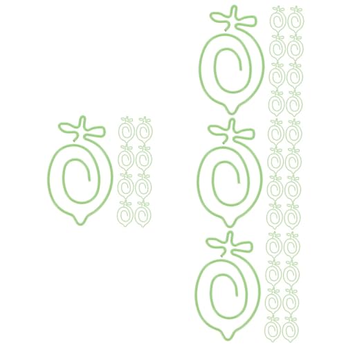Operitacx 4 Sätze Fotoclips Büroklammern Gefärbt Journaling Büroklammern Formt Büroklammern Bookmarks Scrabbook Verschiedene Büroklammern Cartoon-büroklammer Metall Light Green 20 Stück * 4 von Operitacx
