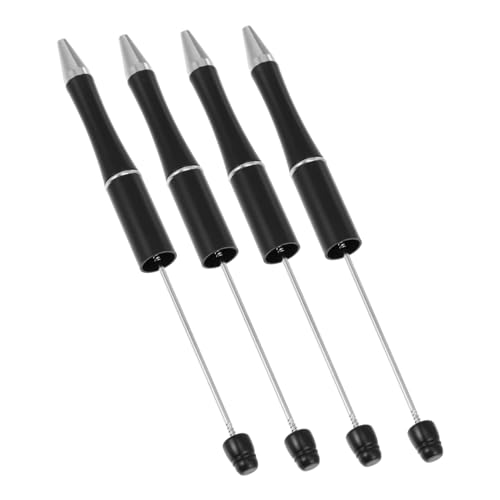Operitacx 4 Stück Kugelschreiber Mit Perlen Süßer Schreibstift Schreibstifte Für Schüler Kugelschreiber Mit Tinte Stifte Selber Machen Schwarze Kugelschreiber Stationär Plastik Black von Operitacx