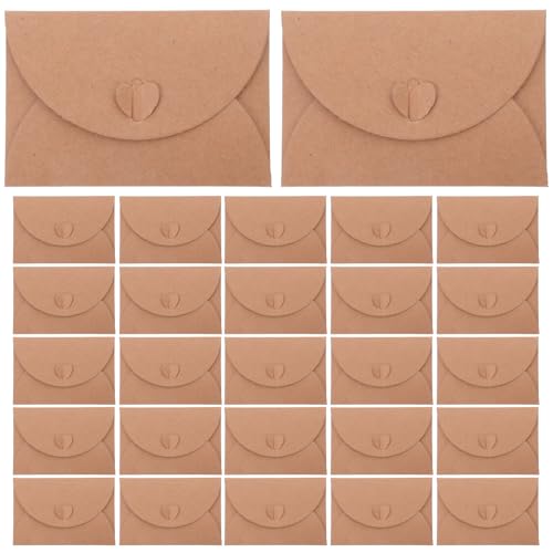 Operitacx 40 Sätze Kraft-Umschlag texturiert Grußkarten Hochzeit Form briefumschläge Kartenumschläge Umschläge zur Aufbewahrung von Karten Umschlaghalter Vintage-Umschlag Papier von Operitacx