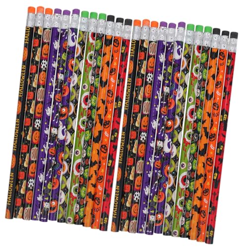 Operitacx 40 Stück Bleistifte für Halloween-Partys Bleistift mit bleistifte halloween party halloween kinderparty kürbiskerne Schreibwaren Bleistifte zeichnen Zeichenstift Holz von Operitacx