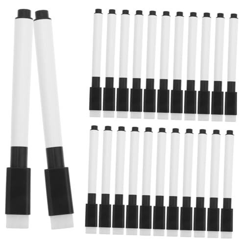 Operitacx 50 Stück löschbare Markierungen Trockenlöschstift Trockenlöschmarker, Radiergummi trockener Löschstift Whiteboardmarker mit Radiergummi Schale PP Black Operitacx 50 Stück löschbare Markierungen Trockenlöschstift Trockenlöschmarker, Radiergummi trockener Löschstift Whiteboardmarker mit Radiergummi Schale PP Black von Operitacx