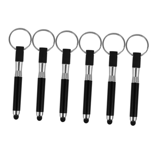 Operitacx 6 Stück Schlüsselanhänger Stylus Süßer Touchscreen Stift Stylus Schlüsselanhänger Süßer Eingabestift Für Präsentationen Schlüsselanhänger Touch Pen Tablet Zubehör von Operitacx