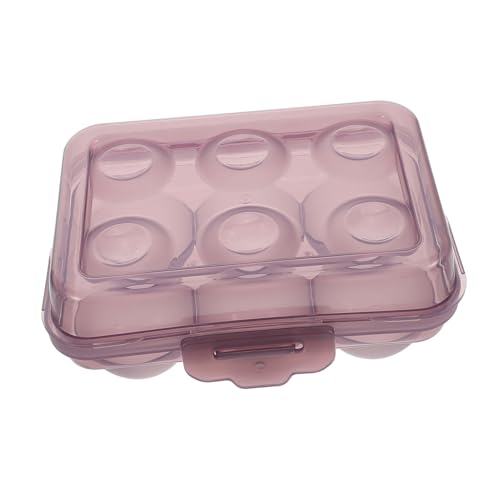Operitacx 6-slot-clear Plastic Egei-lagerbehälter Für Kühlschrank-schock-professional-eierhalter Zum Camping Und Picknick Tragbarer Eierorganisator Mit Deckel Hält Eier Frisch Und Sicher von Operitacx