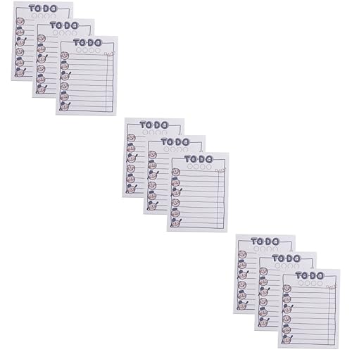 Operitacx 9 STK Arbeitstagebuch-notizbuch Notizblöcke Für Einkaufslisten Planungsnotizblock Leer Kratzpad Erinnerungen Notizblöcke Arbeitsnotizblock Nachrichten Pad Briefpapier Mini Hinweis von Operitacx