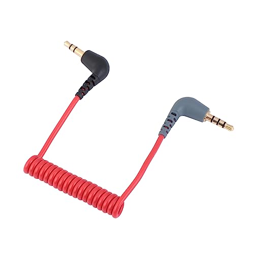 Operitacx Audio Kabelverlängerung Rotes Kabel für Smartphone Computer Mikrofon Verschleißfestes Design für Einfache Lange von Operitacx