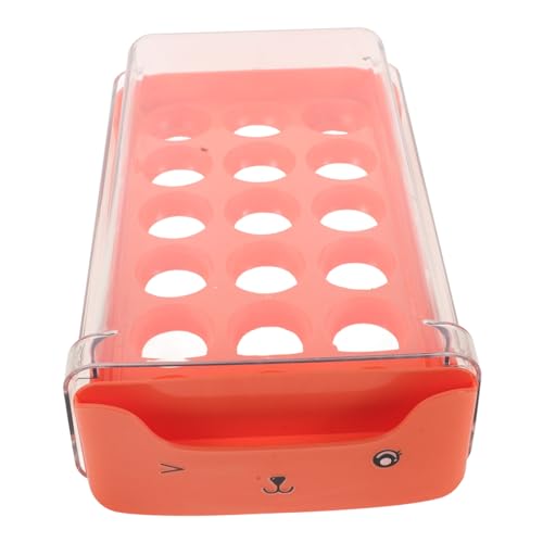Operitacx Aufbewahrungsbox für Eier Kühlschrank Eierhalter Eier Aufbewahrungsbox Supermarkt Eierbox NEIN Schubladen-Eierhalter für Kühlschrank Eier Organizer für Kühlschrank Plastik Orange von Operitacx