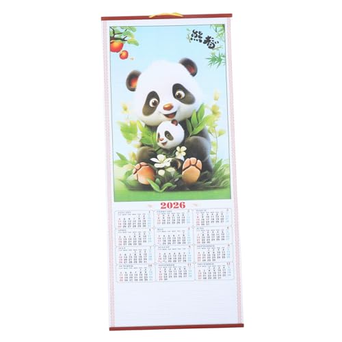 Operitacx Chinesischer Tierkreis-pferdekalender, Kunstrattan-wandrolle, 2026 Mondjahr-hängekalender, Ideal Für Die Dekoration Von Zuhause Und Büro Operitacx Chinesischer Tierkreis-pferdekalender, Kunstrattan-wandrolle, 2026 Mondjahr-hängekalender, Ideal Für Die Dekoration Von Zuhause Und Büro von Operitacx