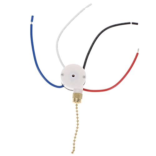 Operitacx Deckenventilator Zugschalter Gang Draht Steuerung Einfach zu Installierender Pull Chain Switch für Deckenventilatoren und Wandlampen und Funktional Kompatibel Operitacx Deckenventilator Zugschalter Gang Draht Steuerung Einfach zu Installierender Pull Chain Switch für Deckenventilatoren und Wandlampen und Funktional Kompatibel von Operitacx