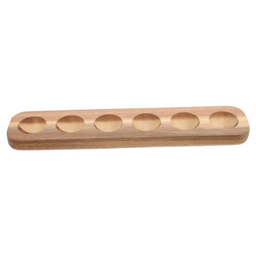 Operitacx Eierschale aus Holz Tabletts Eierschalen Träger klein Eierregal Korb Eierschale für zu Hause Aufbewahrungshalter für Hühnereier Eierablage für die Küche Eierhalter für Küche Akazie von Operitacx