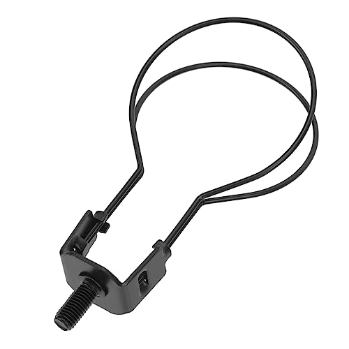 Operitacx Glühbirnenhalter tischlampe klemmbar aussenleuchte Lampenhalterung Glühlampenclip lampenklemme leuchten Birnenclip zur Befestigung der Lichtabdeckung Schmiedeeisen Black von Operitacx