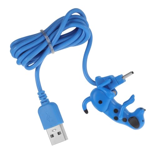 Operitacx Kreatives Welpen-Ladekabel Schurkenhund-Datenkabel Tiere Telefonladekabel ladekabel typ c Geben Sie C -Tastaturkabel ein Austauschbares Ladekabel tpe Blue von Operitacx