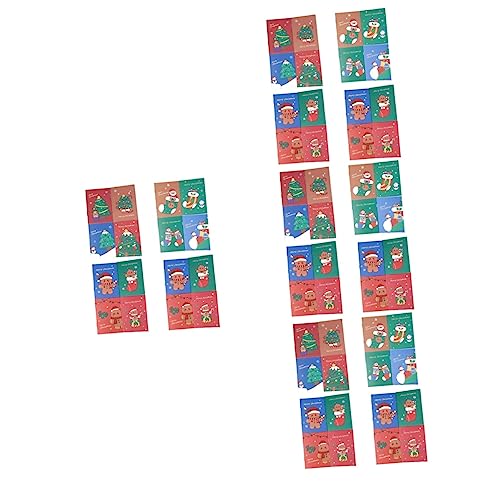 Operitacx Memo-Notizbuch 96 STK Weihnachts- Kleiner Mit Niedlichen Mustern Weihnachtsnotizbuch Weihnachtsfeier Tasche Lernheft Kleines Student Papier Weihnachtsbaum Notizbuch Schreiben von Operitacx