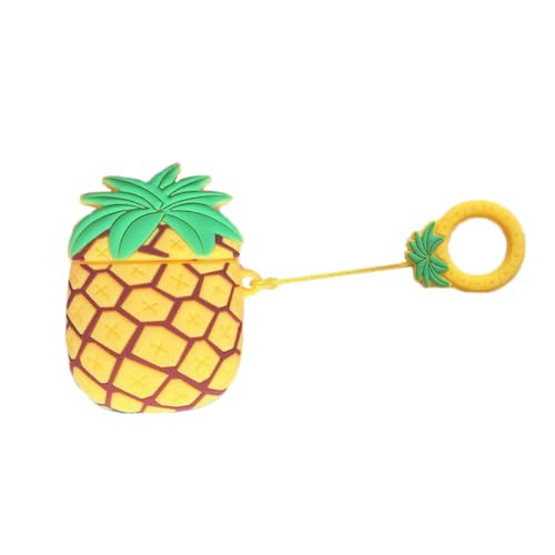 Operitacx Niedliche Ananas Kopfhörerhülle aus Silikon Kabelloser Schutz mit Ringanhänger Kompatibel mit Leicht Stoßfest für Optimalen Schutz der Kopfhörer Operitacx Niedliche Ananas Kopfhörerhülle aus Silikon Kabelloser Schutz mit Ringanhänger Kompatibel mit Leicht Stoßfest für Optimalen Schutz der Kopfhörer von Operitacx