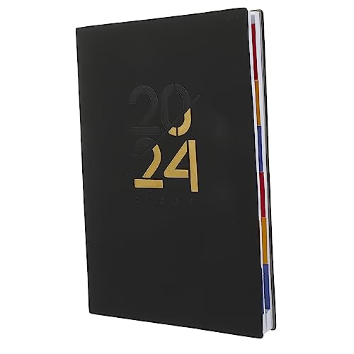 Operitacx Notizbuch für 2024 dity dncing individuation die bescherung büromaterial Schulplaner undatierter Wochenplaner Englischer Ausgabeplaner Notizblock für die Agenda 2024 Papier Black von Operitacx