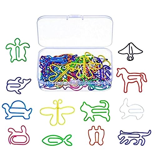 Operitacx 12 Einzigartige Tierformen Metall Büroklammer Set Schulbedarf Kawaii Briefpapier Operitacx 12 Einzigartige Tierformen Metall Büroklammer Set Schulbedarf Kawaii Briefpapier von Operitacx