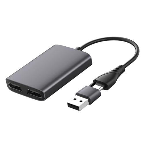 Operitacx Type C USB Dual Adapter Port USB Hub für Laptops Tablets Smartphones Unterstützt Modus Tiefgrau Operitacx Type C USB Dual Adapter Port USB Hub für Laptops Tablets Smartphones Unterstützt Modus Tiefgrau von Operitacx