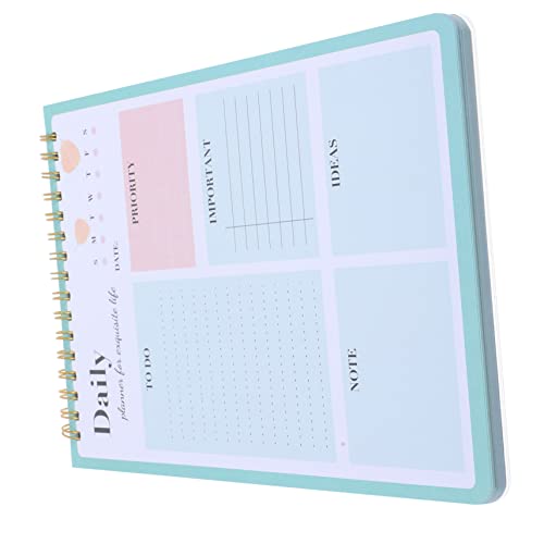 Operitacx Zeitmanagement-Notizblock Veranstalter Kalenderplaner arbeiten Notizbücher für die Arbeit Zeitplan schülerkalender Notepad Daily Planer professioneller Notizblock Papier Grün Operitacx Zeitmanagement-Notizblock Veranstalter Kalenderplaner arbeiten Notizbücher für die Arbeit Zeitplan schülerkalender Notepad Daily Planer professioneller Notizblock Papier Grün von Operitacx