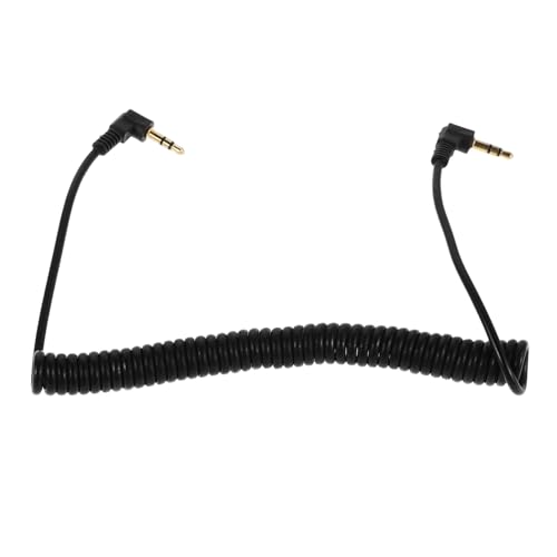 Operitacx Zum Kabel Stereo Spule Verlängerung Aux Stecker Kabel Kopfhörer Schwarz Kupfer von Operitacx