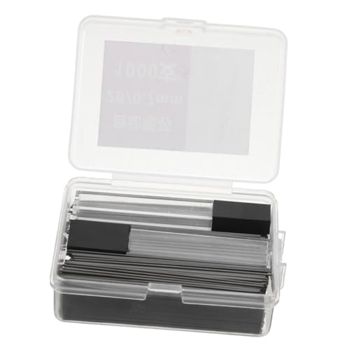 Operitacx automatische Bleistiftnachfüllung Druckbleistiftmine geführter Bleistift Nachfüllminen für Graphitstifte Druckbleistift mit farbiger Mine automatische Bleistiftmine Harz Black von Operitacx