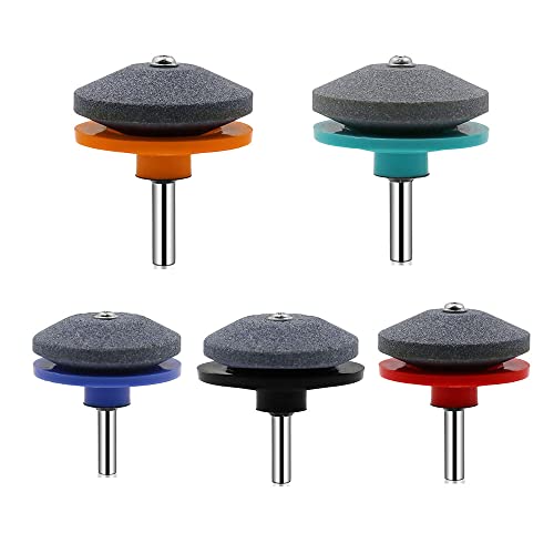 Opexicos Rasenmäher-Spitzer für elektrische Handbohrmaschine, Schwarz, Orange, Rot, Grün, Blau, 5 Stück Opexicos Rasenmäher-Spitzer für elektrische Handbohrmaschine, Schwarz, Orange, Rot, Grün, Blau, 5 Stück von Opexicos