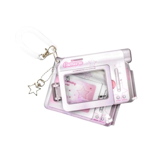Acryl-Fotokartenhalter – tragbarer Fotokartenhalter – Fotokartenhalter, 7,6 cm, niedliche Fotokarte mit Schlüsselanhänger für Teenager, Mädchen, Kartenhalter von Opilroyn