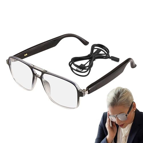 Intelligente Brille: Tragbare kabellose Brille, intelligente Übersetzungsbrille | kabellose -Übersetzungsbrille mit Duaal-Mikrofon, intelligente visuelle Audio-Brille mit Unterstützung Intelligente Brille: Tragbare kabellose Brille, intelligente Übersetzungsbrille | kabellose -Übersetzungsbrille mit Duaal-Mikrofon, intelligente visuelle Audio-Brille mit Unterstützung von Opilroyn