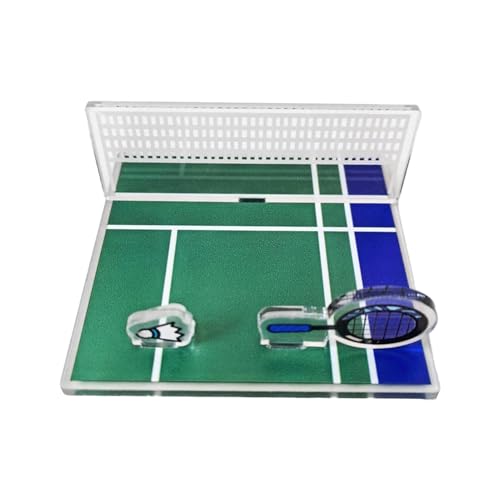 Opilroyn Badminton-Feld-Handyhalterung, Badminton-Feld-Figur, verstellbarer Handy-Ständer für Schreibtisch, Handyhalterung, dekoratives Schreibtischzubehör für Fitness-Liebhaber Opilroyn Badminton-Feld-Handyhalterung, Badminton-Feld-Figur, verstellbarer Handy-Ständer für Schreibtisch, Handyhalterung, dekoratives Schreibtischzubehör für Fitness-Liebhaber von Opilroyn