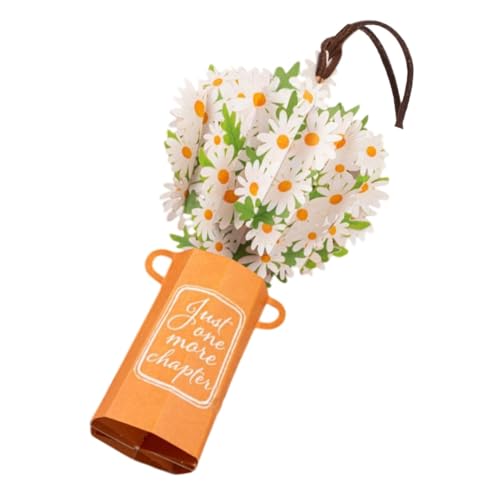 Opilroyn Blumenstrauß Karte – Blumenstrauß Karte mit Gänseblümchen Wildblumen Kirschblüten Design – Tragbares Pop-Up-Lesezeichen Kreatives Blumen-Lesezeichen für Valentinstag Opilroyn Blumenstrauß Karte – Blumenstrauß Karte mit Gänseblümchen Wildblumen Kirschblüten Design – Tragbares Pop-Up-Lesezeichen Kreatives Blumen-Lesezeichen für Valentinstag von Opilroyn