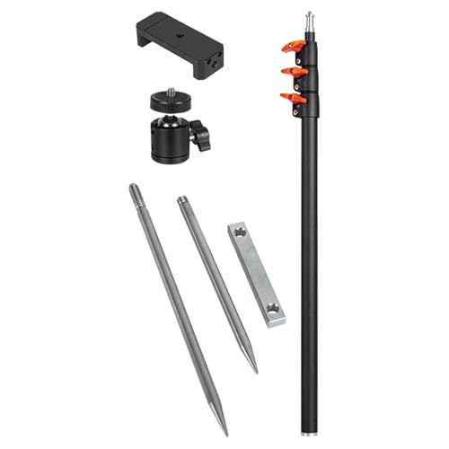 Opilroyn Boden Telefonhalter, Trail Camera Stake | Einstellbare Kameras stecken im Freien Telefonständer,Metal Trail Cam Mount Smartphones Holder für Live -Broadcast -Fotografie von Opilroyn