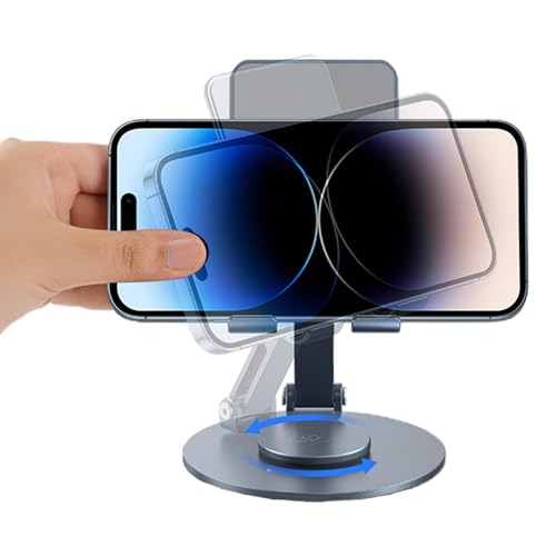 Opilroyn Handy-Ständer für den Schreibtisch, verstellbarer Handy-Desktop-Halter, 360 Grad drehbar, dicker Ständer, rutschfeste Handyhalterung, Halterung für alle Handys Opilroyn Handy-Ständer für den Schreibtisch, verstellbarer Handy-Desktop-Halter, 360 Grad drehbar, dicker Ständer, rutschfeste Handyhalterung, Halterung für alle Handys von Opilroyn