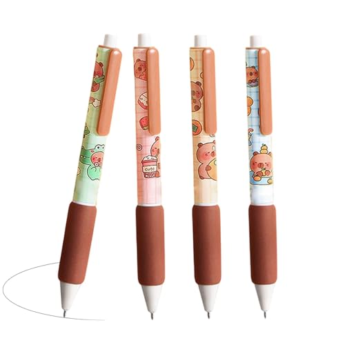 Opilroyn Lustige Stifte, glatte Tinte, 4 Stück, bezaubernde Tierform, 0,5 mm, feine Spitze, einziehbar, für Studenten, Erwachsene, Journaling und Skizzieren Opilroyn Lustige Stifte, glatte Tinte, 4 Stück, bezaubernde Tierform, 0,5 mm, feine Spitze, einziehbar, für Studenten, Erwachsene, Journaling und Skizzieren von Opilroyn