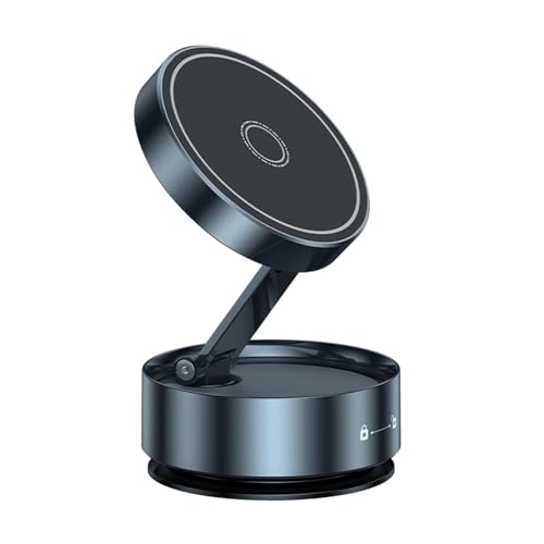 Opilroyn Magnetische Vakuum-Handyhalterung, 360 Grad drehbar, Handy-Ständer, Autohalterung, Fahrzeug-Innenzubehör, Handy-Halterung für Fitnessstudio von Opilroyn