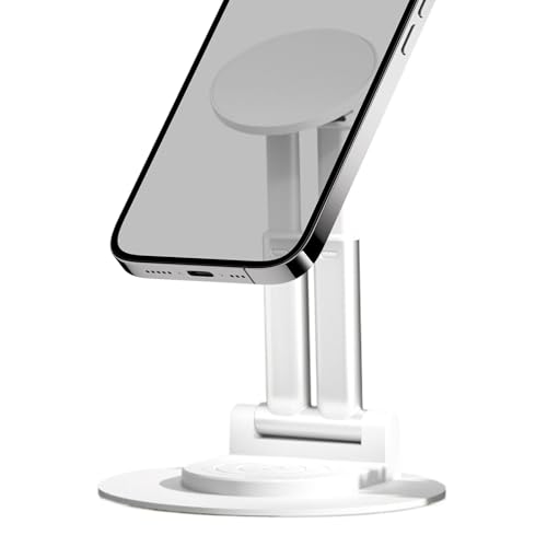 Opilroyn Magnetischer Handy-Ständer, verstellbar, faltbar, Schreibtisch-Handyhalter, magnetischer Tisch-Metall-Telefonhalter für Leser, Tablet, Handy Opilroyn Magnetischer Handy-Ständer, verstellbar, faltbar, Schreibtisch-Handyhalter, magnetischer Tisch-Metall-Telefonhalter für Leser, Tablet, Handy von Opilroyn
