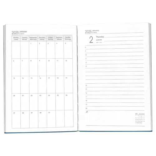 Planungskalender-Notizbuch – Kalender-Notizbuch 2025, Tagesplaner, Hardcover, Notizbuch, Zeitmanagement, Organizer, Notizbuch für Arbeiter Planungskalender-Notizbuch – Kalender-Notizbuch 2025, Tagesplaner, Hardcover, Notizbuch, Zeitmanagement, Organizer, Notizbuch für Arbeiter von Opilroyn