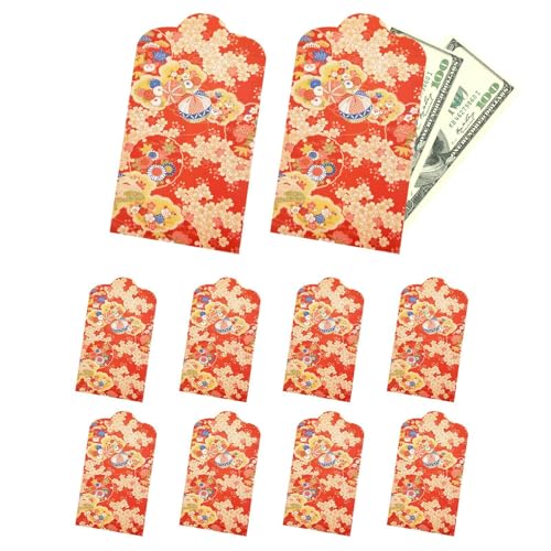 Roter Umschlag im japanischen Stil, roter Umschlag für Frühlingsfest, 10 x Jahr 2025 Geldumschläge, Frühlingsfest, roter Umschlag, chinesisches Neujahr, rotes Paket für Neujahr, Hochzeiten Roter Umschlag im japanischen Stil, roter Umschlag für Frühlingsfest, 10 x Jahr 2025 Geldumschläge, Frühlingsfest, roter Umschlag, chinesisches Neujahr, rotes Paket für Neujahr, Hochzeiten von Opilroyn