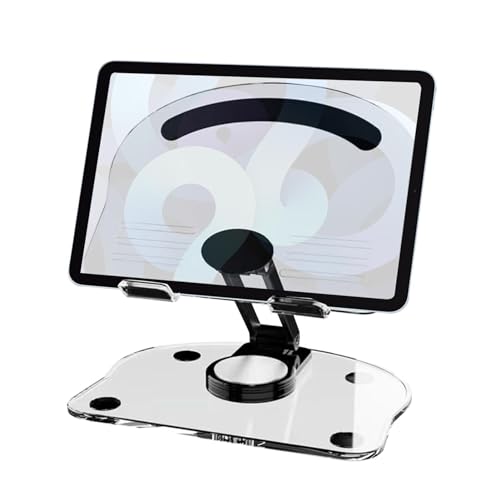 Schreibtisch Tablet Ständer - Desktop Ständer, Tragbarer Monitorständer | Acryl Transparent Tablet Halter | Faltbare Tablet Halterung Computer Büro Schreibtisch Zubehör für Elektronische Leser Tablets Schreibtisch Tablet Ständer - Desktop Ständer, Tragbarer Monitorständer | Acryl Transparent Tablet Halter | Faltbare Tablet Halterung Computer Büro Schreibtisch Zubehör für Elektronische Leser Tablets von Opilroyn