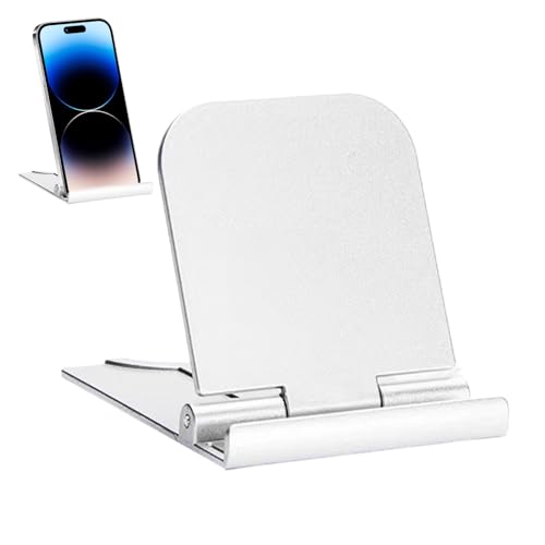 Tragbarer Tablet-Ständer – Schreibtisch-Telefonhalter, drehbar, verstellbar, mehrere Winkel, zusammenklappbar, kompakt, für Schreibtisch, -Handyhalterung Tragbarer Tablet-Ständer – Schreibtisch-Telefonhalter, drehbar, verstellbar, mehrere Winkel, zusammenklappbar, kompakt, für Schreibtisch, -Handyhalterung von Opilroyn