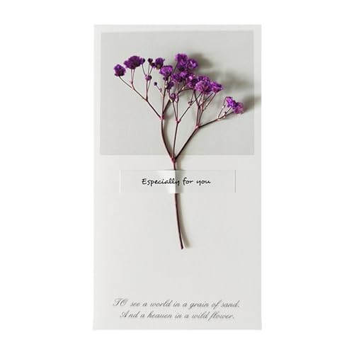 Trockenblumenkarten - Trockenblumenkarten zum Lehrertag - Dankeskarte, einzigartige Muttertags-Überraschungskarten für Lehrertag/Muttertag/Geburtstag Trockenblumenkarten - Trockenblumenkarten zum Lehrertag - Dankeskarte, einzigartige Muttertags-Überraschungskarten für Lehrertag/Muttertag/Geburtstag von Opilroyn