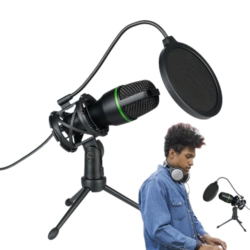 Übertragungsmikrofon-Set: Kondensatormikrofon, 5 Übertragungsmikrofone, RGB-Mikrofon, USB-Podcast-Mikrofon, Computermikrofon, PC-Mikrofon für Online-Spiele Übertragungsmikrofon-Set: Kondensatormikrofon, 5 Übertragungsmikrofone, RGB-Mikrofon, USB-Podcast-Mikrofon, Computermikrofon, PC-Mikrofon für Online-Spiele von Opilroyn