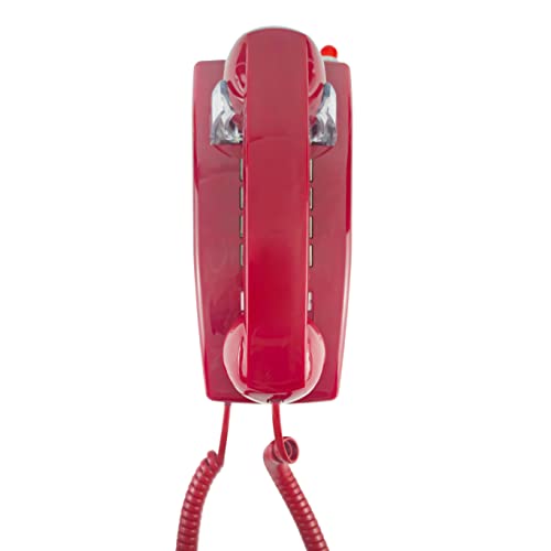 Opis WallFon Cable in Rot : Kabelgebundenes Nostalgie Wandtelefon für echte Retro Liebhaber von Opis Technology