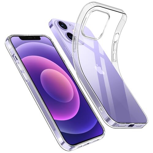 Opkiegrn Handyhülle für iPhone 12/12 Pro Hülle, [Schutz in Militärqualität] Dünne Weiche TPU Silikon Klare Stoßfest Schutzhülle Case Kompatibel mit iPhone 12 und iPhone 12 Pro - Transparent von Opkiegrn