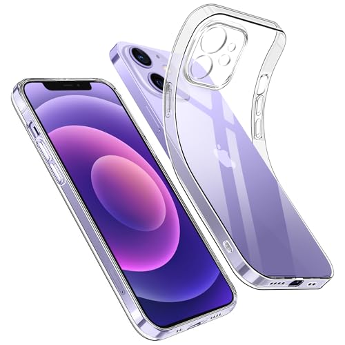 Opkiegrn Handyhülle für iPhone 12 Mini Hülle mit Kameraschutz, [Schutz in Militärqualität] Dünne Weiche TPU Silikon Klare Stoßfest Schutzhülle Case Kompatibel mit iPhone 12 Mini - Transparent von Opkiegrn