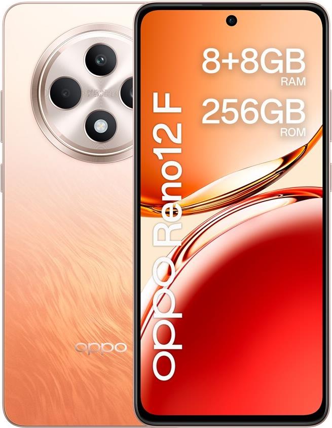 OPPO Reno12 F 4G 16,9 cm (6.67) Dual-SIM Android 14 USB Typ-C 8 GB 256 GB 5000 mAh Orange von Oppo