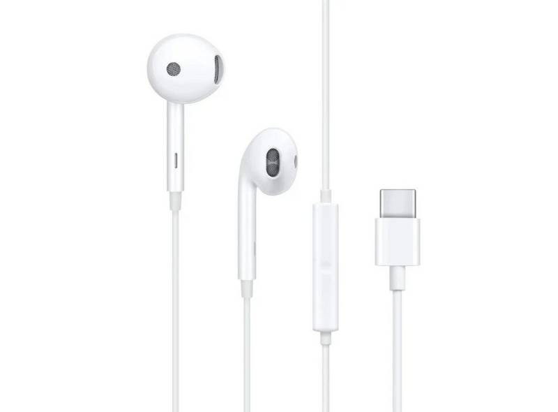 Oppo Original Stereo-Set Kopfhörer MH135-3 USB Typ C In-Ear-Kopfhörer Weiß In-Ear-Kopfhörer von Oppo