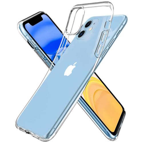 Oprimio Kristallklar Hülle für iPhone 11 [Silikon Hülle] [%100 Durchsichtig] [Deutsche Material] [Ultra Dünn] Klar Handyhülle für Apple iPhone 11 von Oprimio
