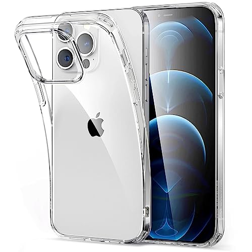 Oprimio Kristallklar Hülle für iPhone 12 Pro Max [Silikon Hülle] [%100 Durchsichtig] [Deutsche Material] [Ultra Dünn] Klar Handyhülle für Apple iPhone 12 Pro Max von Oprimio