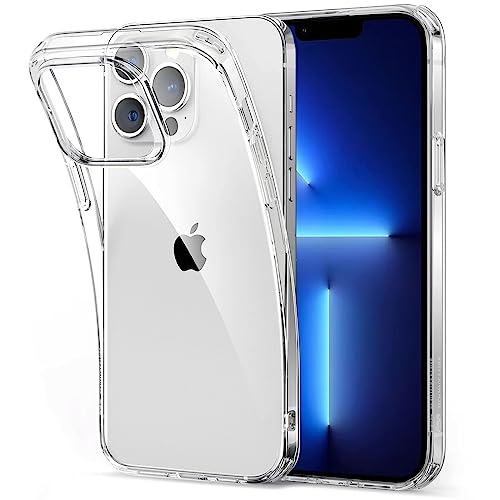 Oprimio Kristallklar Hülle für iPhone 13 Pro Max [Silikon Hülle] [%100 Durchsichtig] [Deutsche Material] [Ultra Dünn] Klar Handyhülle für Apple iPhone 13 Pro Max von Oprimio