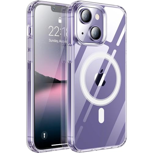 Oprimio Magnetische Hülle für iPhone 12 Mini - Transparente Handyhülle, Starker Magnet, Kratzfeste PC-Rückseite - Kompatibel mit MagSafe Zubehör von Oprimio